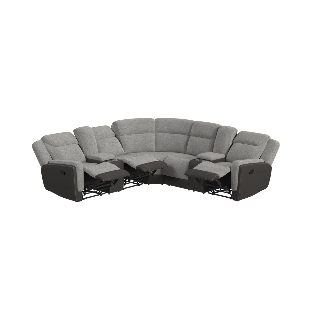 Hornet Rancho Grey 3-Piece Sectional - Ornate Home