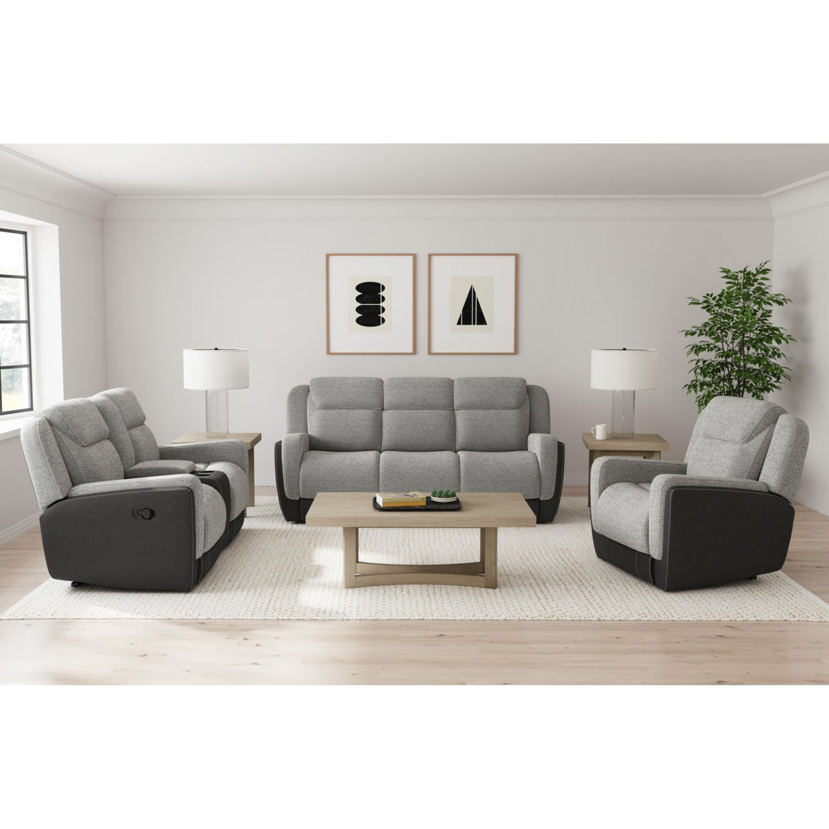 Hornet Rancho Grey Motion Glider Recliner - Ornate Home