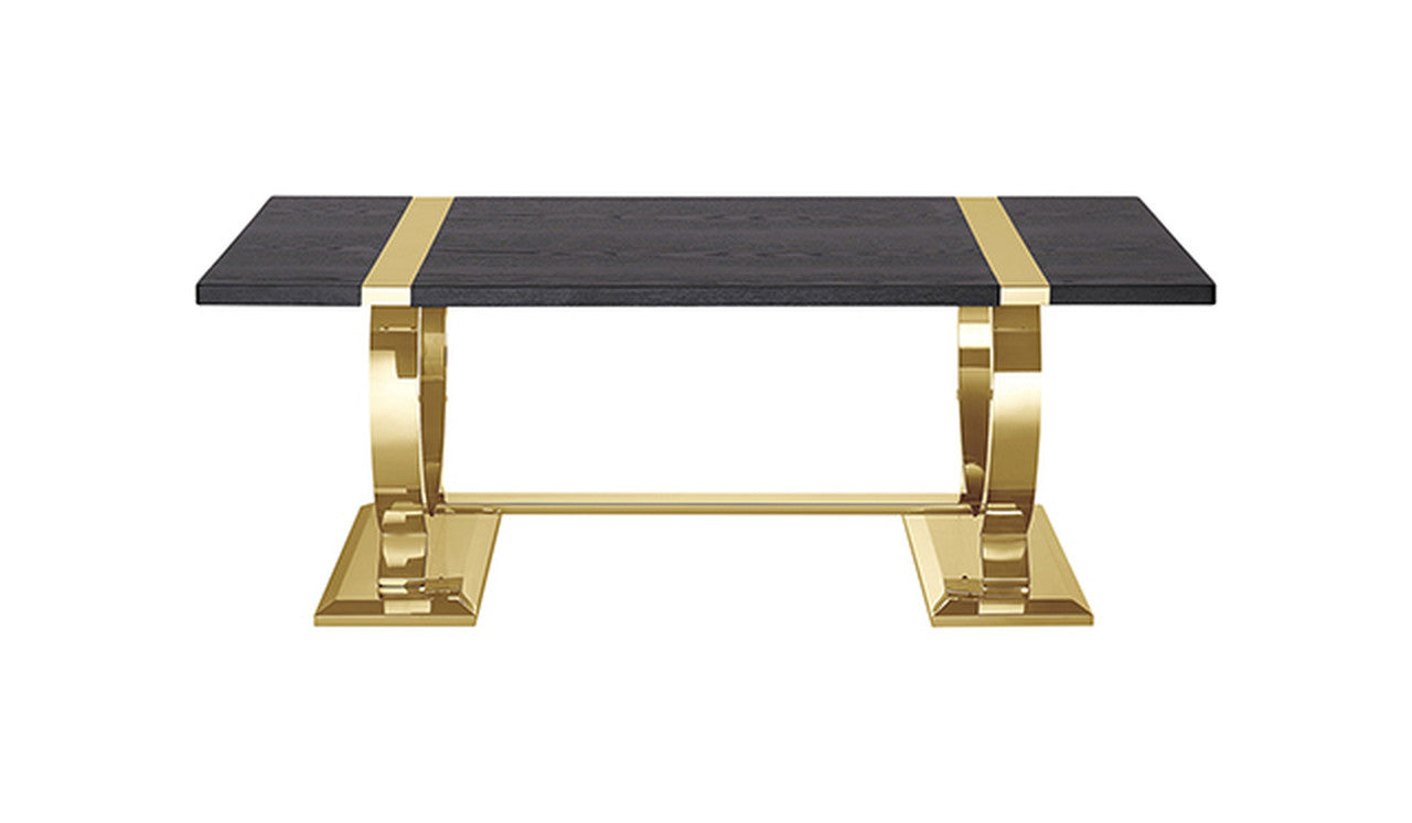 Horsham Gold/Black Coffee Table - Ornate Home