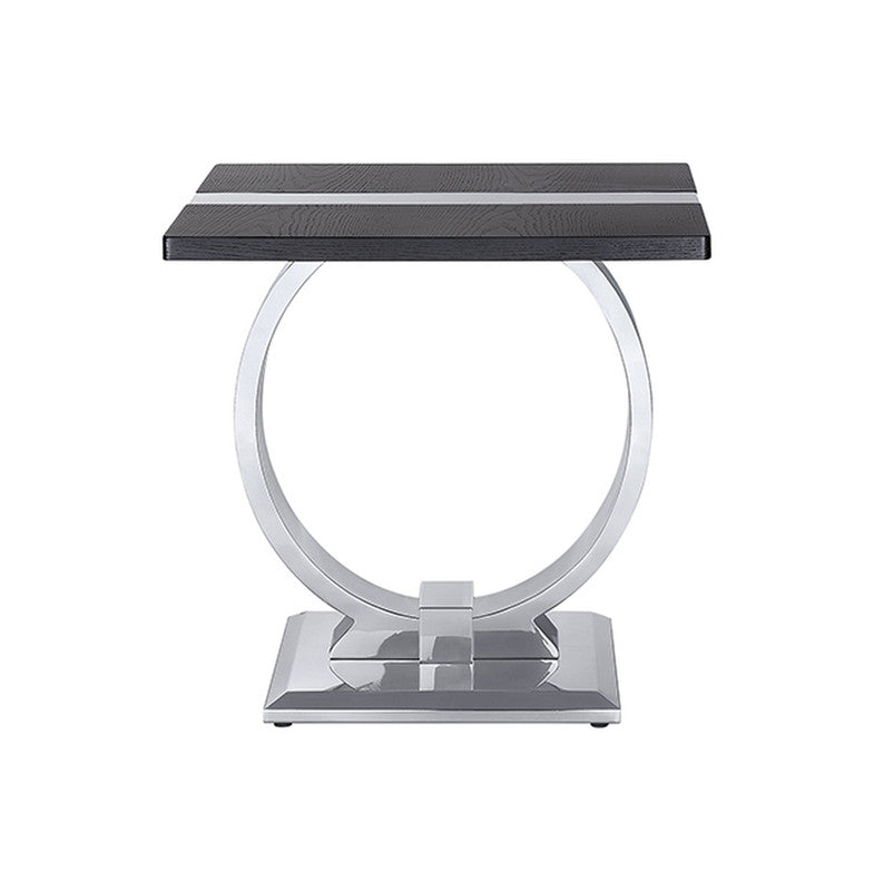 Horsham Silver/Black End Table
