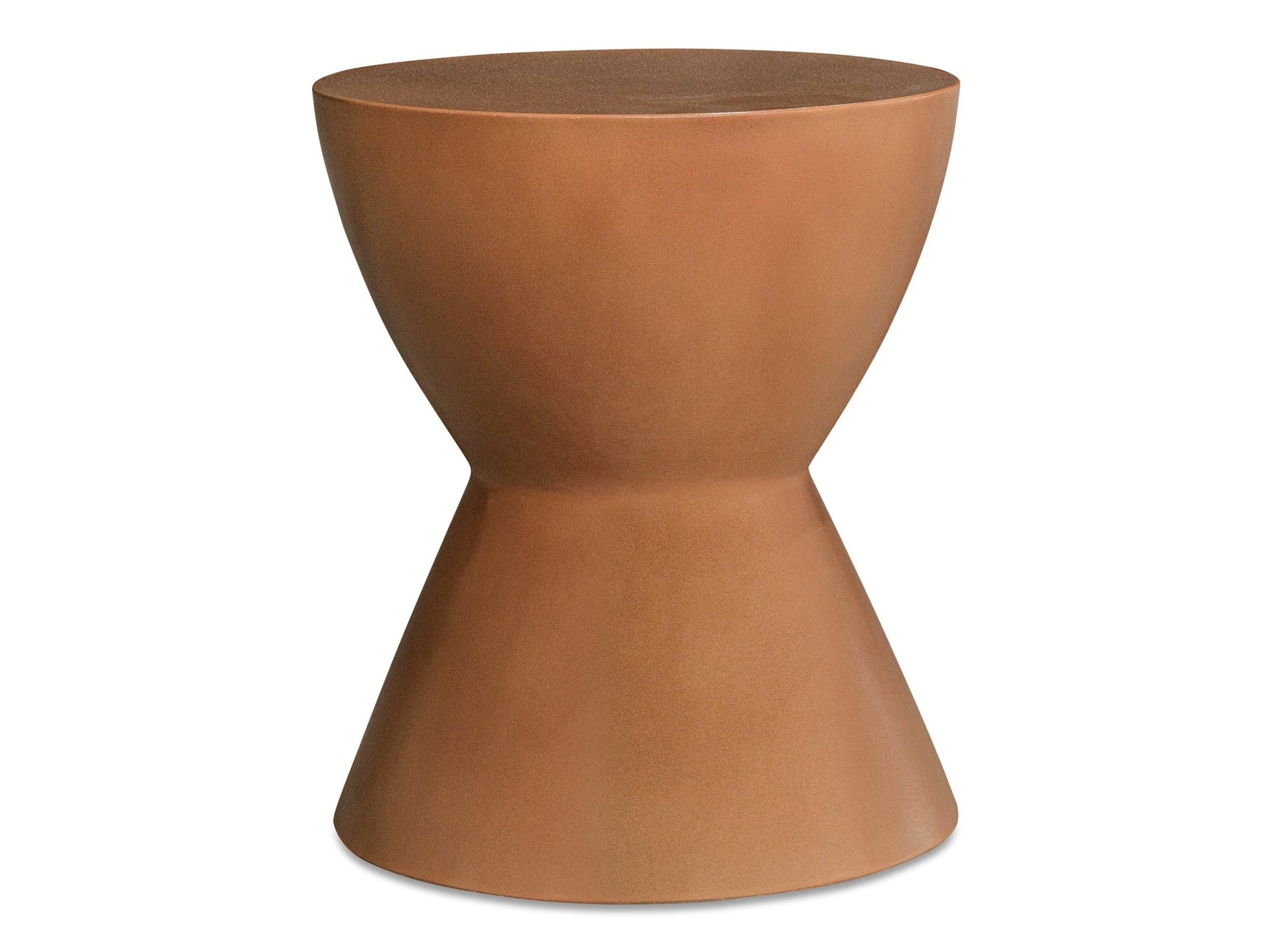 Hourglass Terracotta Outdoor Stool - Ornate Home