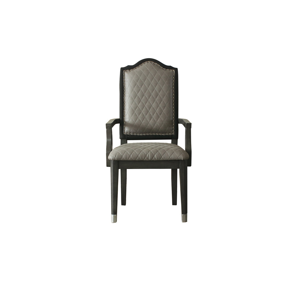 House Beatrice Arm Chair in Charcoal (Set of 2) 68813 - Ornate Home