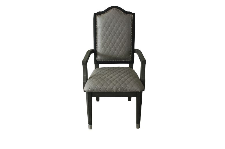 House Beatrice Arm Chair in Charcoal (Set of 2) 68813 - Ornate Home