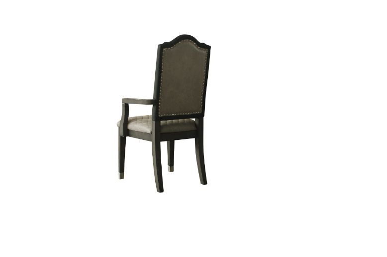 House Beatrice Arm Chair in Charcoal (Set of 2) 68813 - Ornate Home