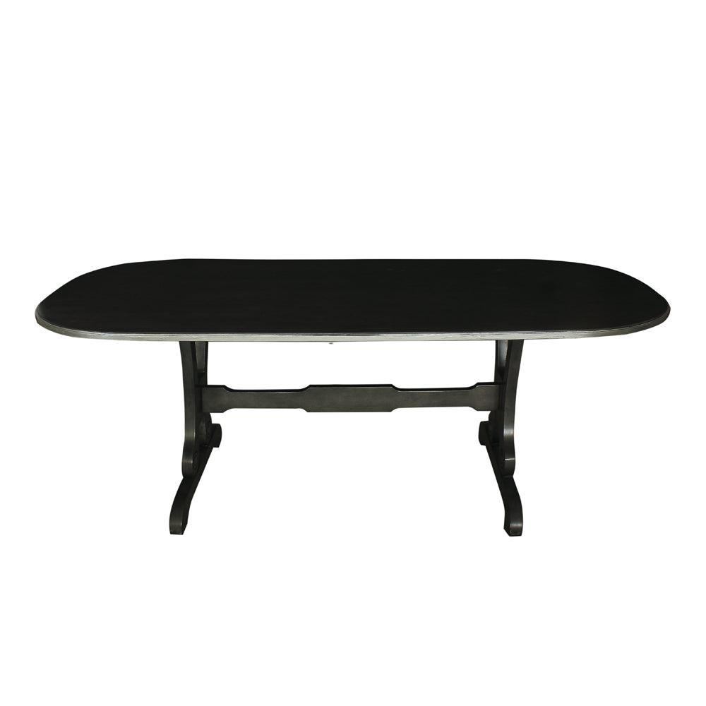 House Beatrice Dining Table in Charcoal 68810 - Ornate Home