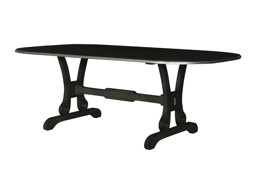 House Beatrice Dining Table in Charcoal 68810 - Ornate Home