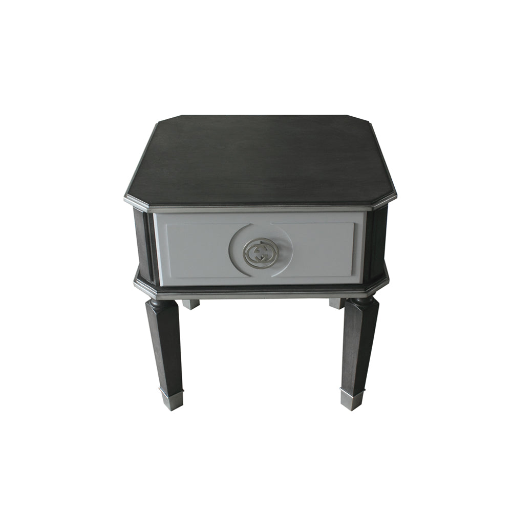House Beatrice End Table in Charcoal - Ornate Home