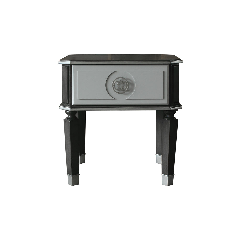 House Beatrice End Table in Charcoal - Ornate Home