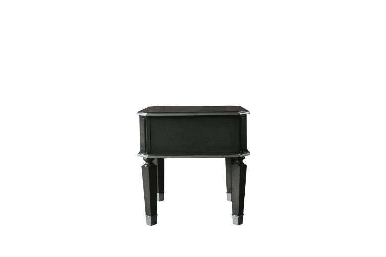 House Beatrice End Table in Charcoal - Ornate Home