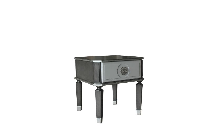 House Beatrice End Table in Charcoal - Ornate Home