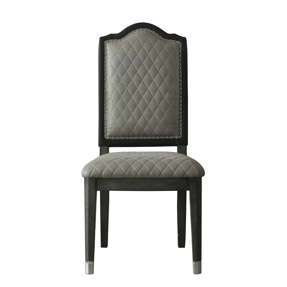 House Beatrice Side Chair in Charcoal (Set of 2) 68812 - Ornate Home