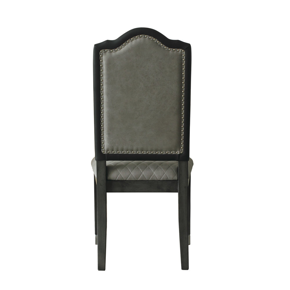 House Beatrice Side Chair in Charcoal (Set of 2) 68812 - Ornate Home