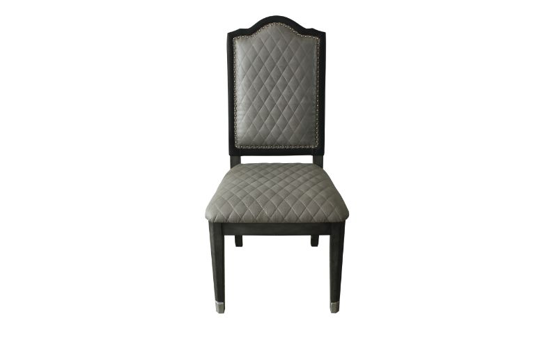 House Beatrice Side Chair in Charcoal (Set of 2) 68812 - Ornate Home