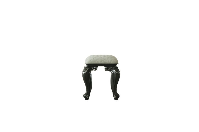 House Delphine Vanity Stool in Charcoal - Ornate Home