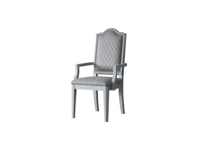 House Marchese Arm Chair in Pearl Gray (Set of 2) 68863 - Ornate Home