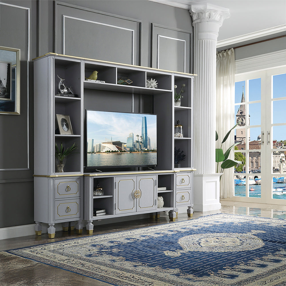 House Marchese Entertainment Center with TV Stand - Ornate Home