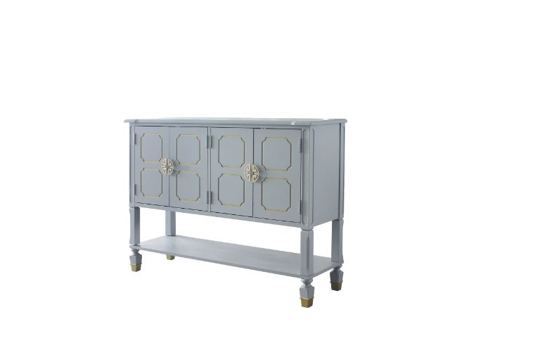 House Marchese Pearl Gray Server - Ornate Home