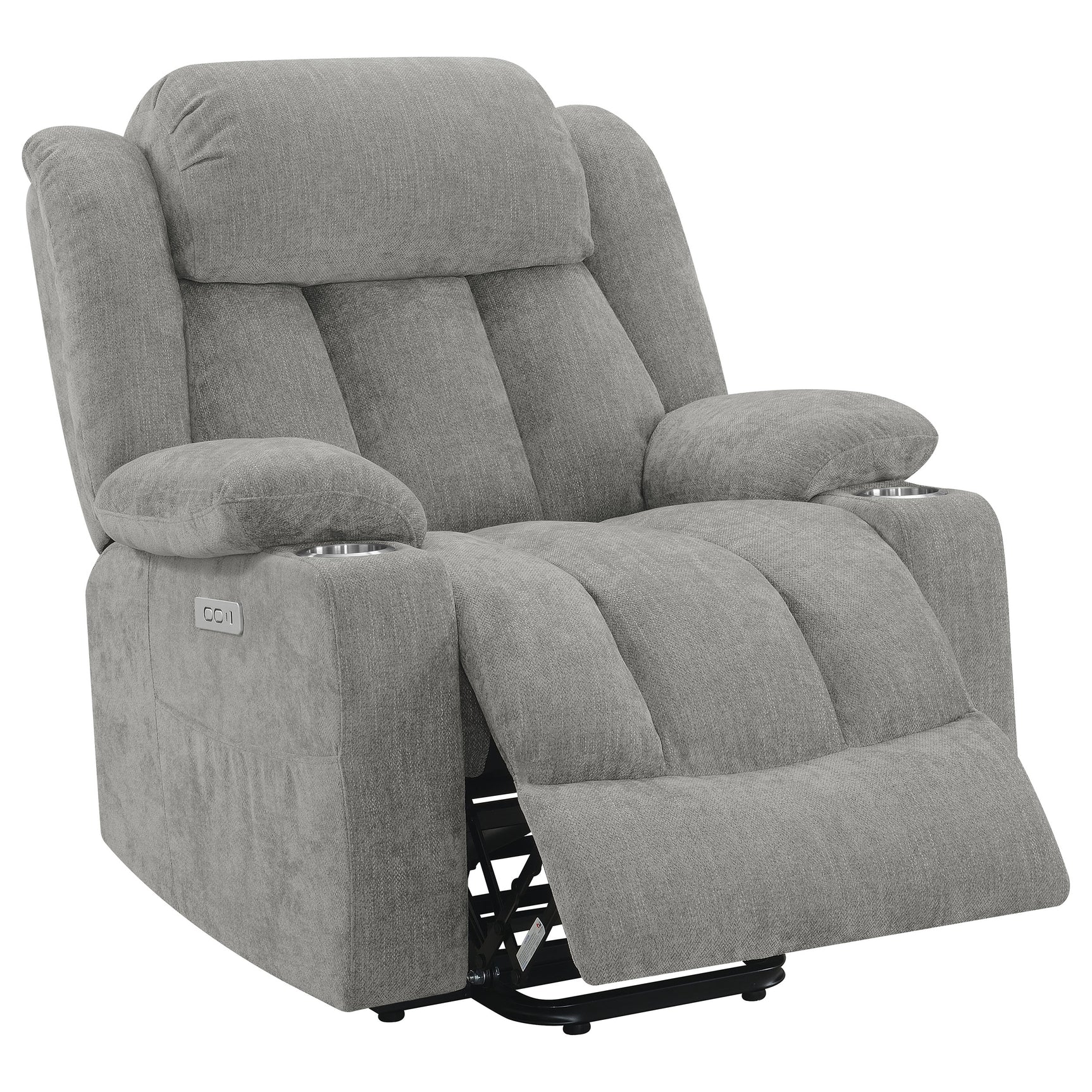 Houston Grey Power Lift Recliner - Ornate Home