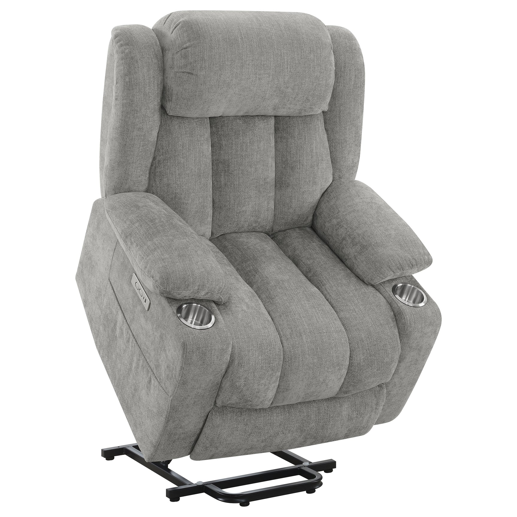 Houston Grey Power Lift Recliner - Ornate Home