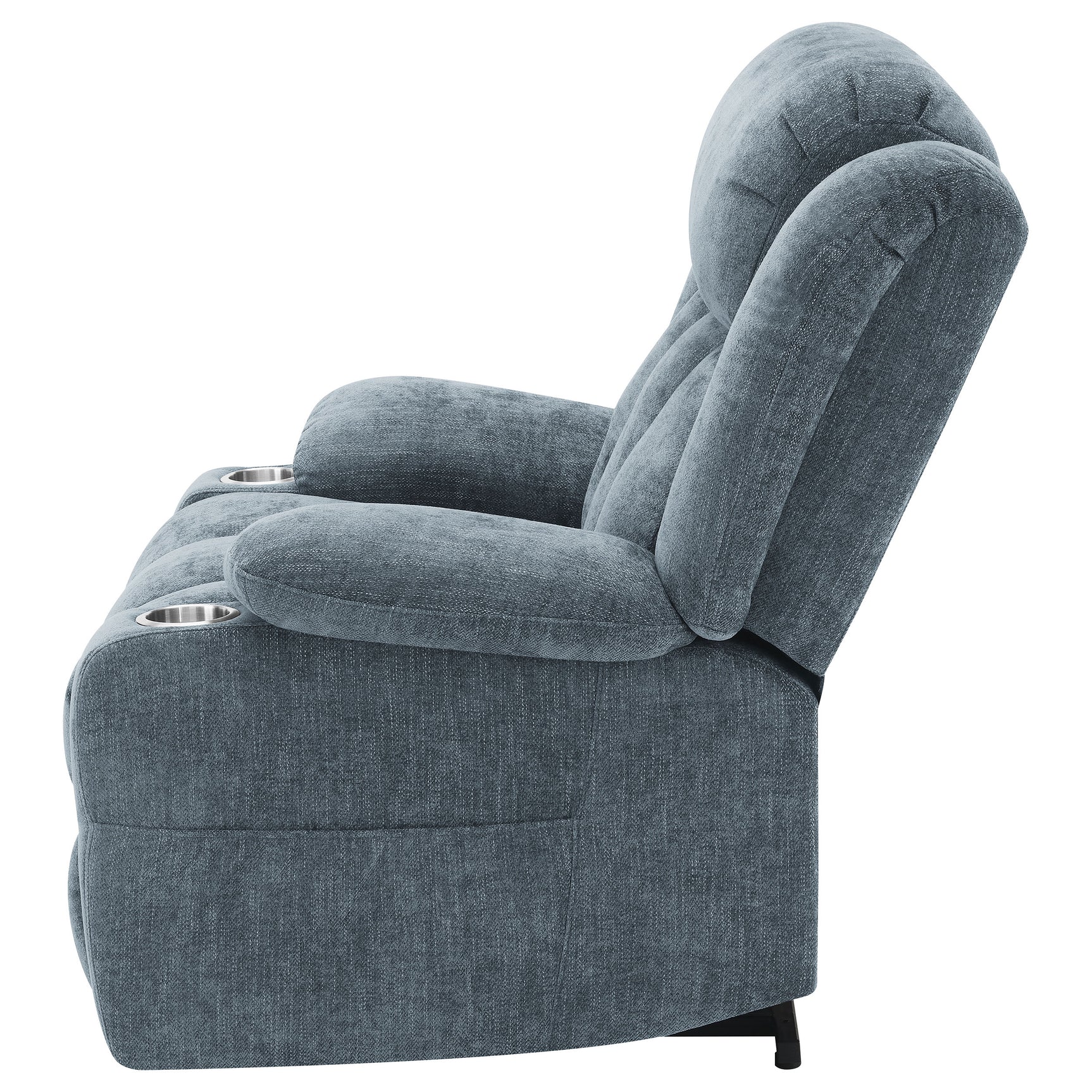 Houston Slate Blue Power Lift Recliner - Ornate Home
