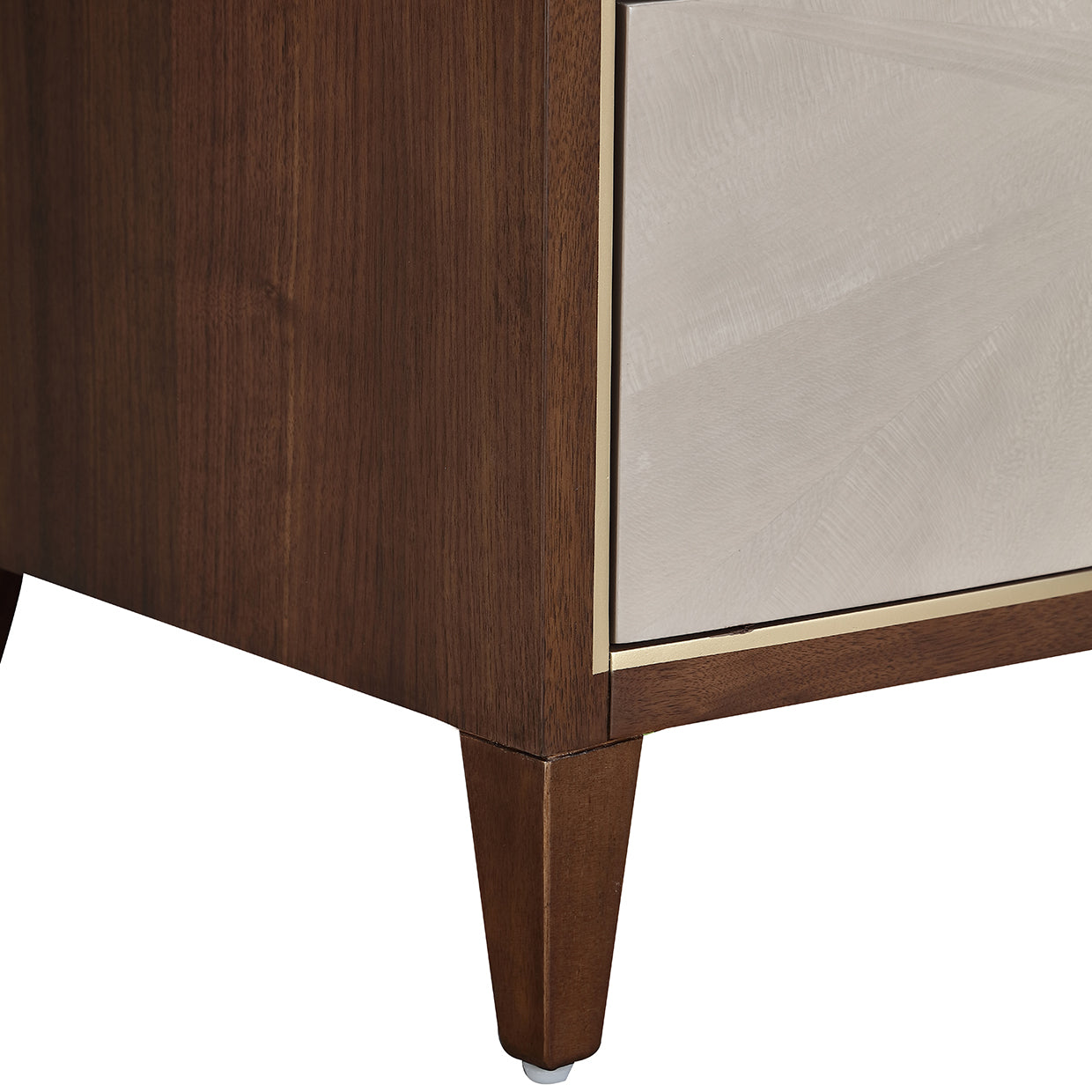 Houston Walnut 2-Drawer Nightstand - Ornate Home