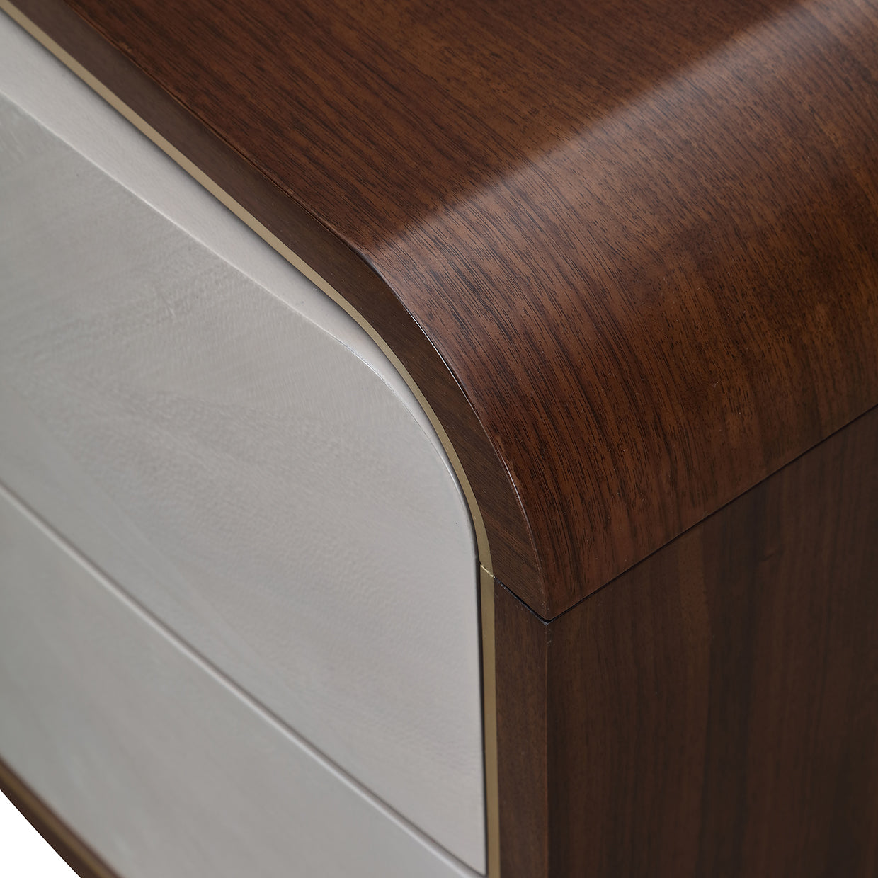 Houston Walnut 2-Drawer Nightstand - Ornate Home