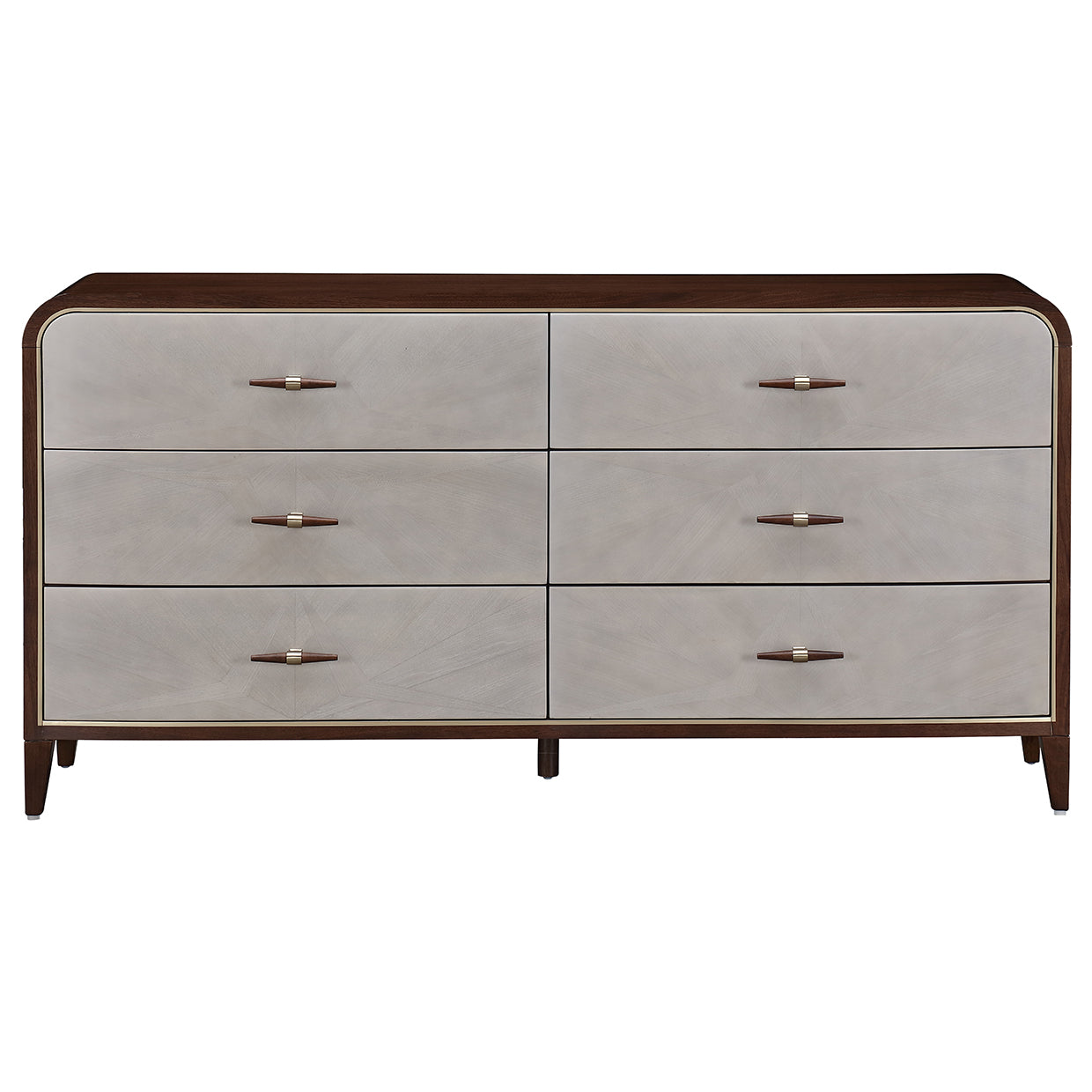 Houston Walnut Dresser - Ornate Home