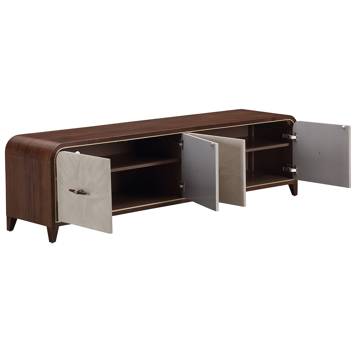 Houston Walnut Media Cabinet - Ornate Home