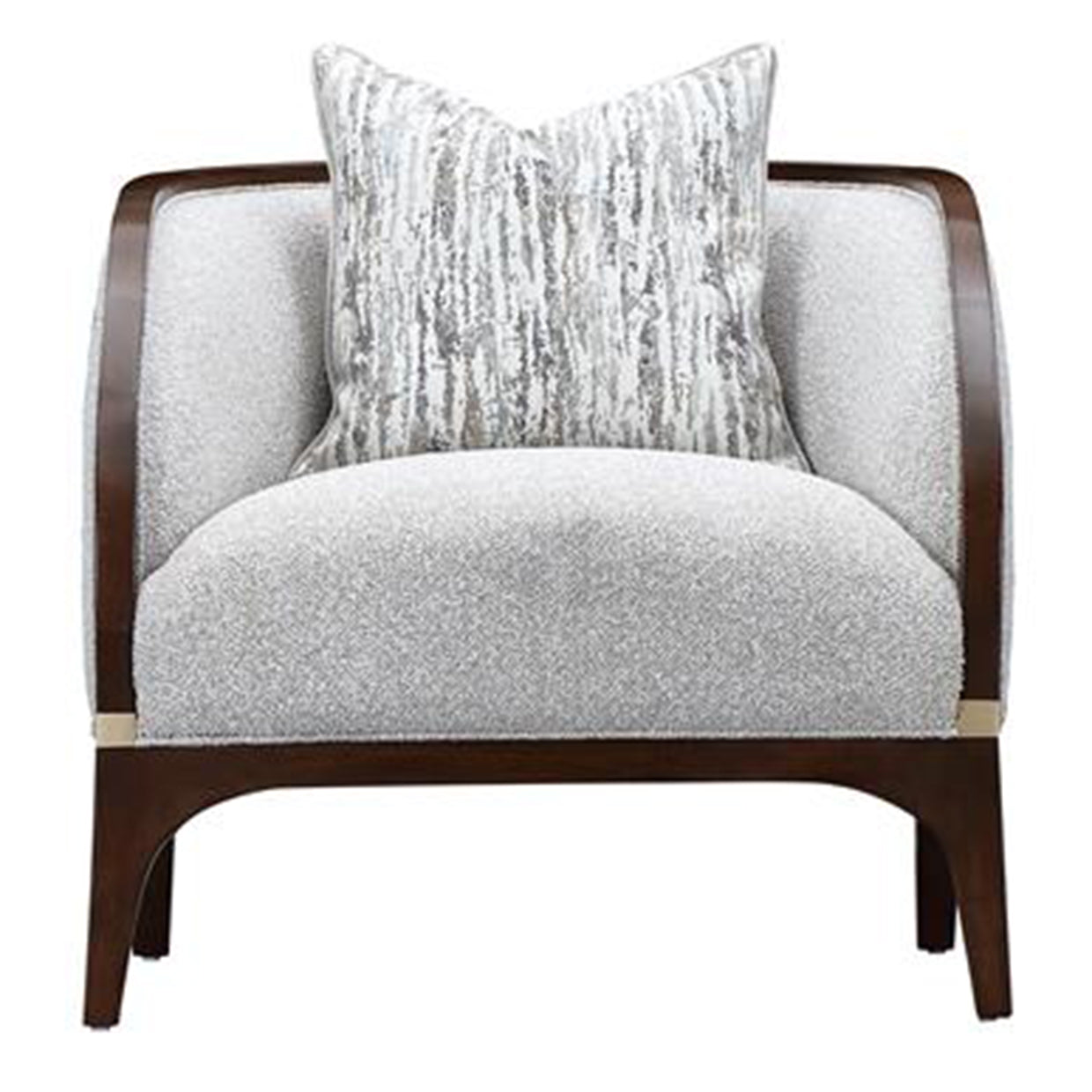 Houston Walnut/Pebble Matching Chair - Ornate Home