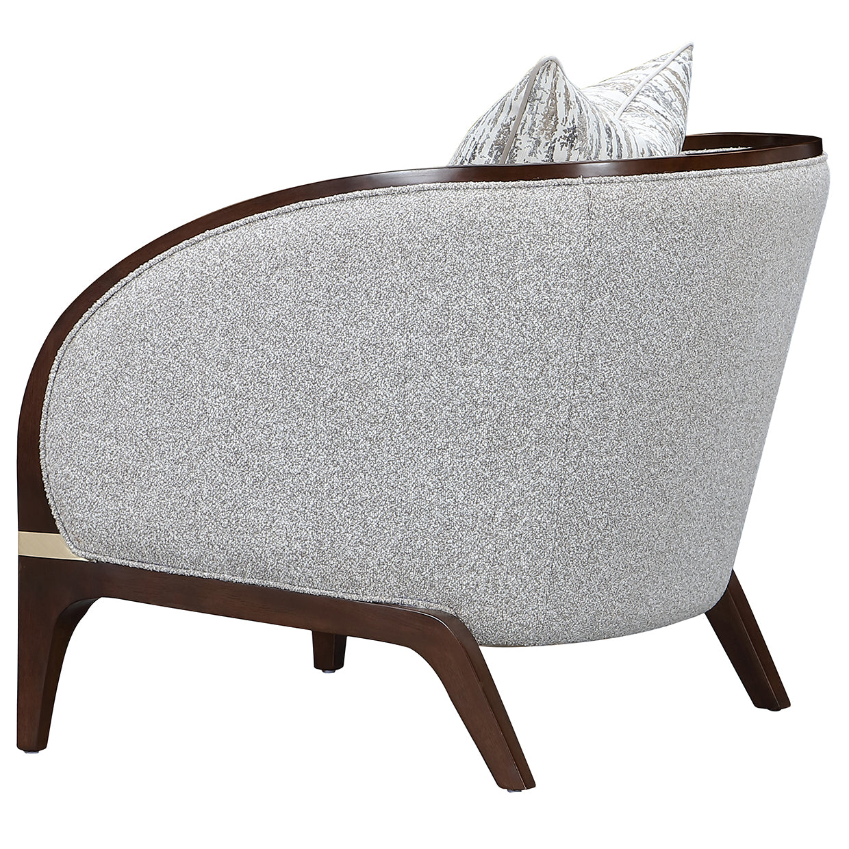 Houston Walnut/Pebble Matching Chair - Ornate Home