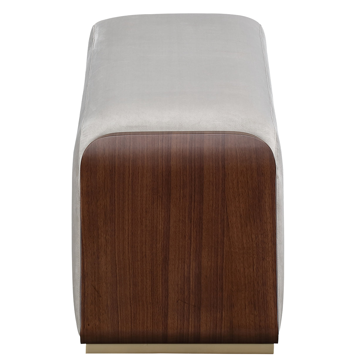 Houston Walnut/Porcini Accent Bench - Ornate Home