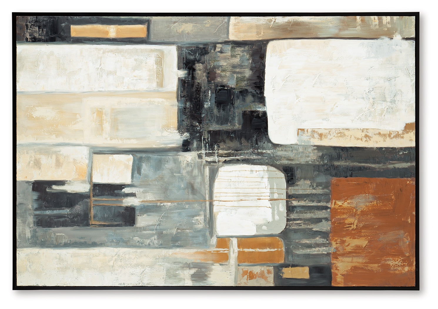 Howford Brown/Black/Gray Wall Art - Ornate Home