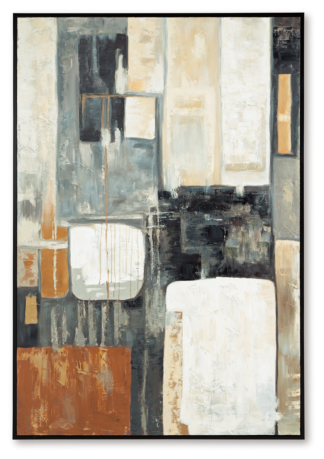 Howford Brown/Black/Gray Wall Art - Ornate Home