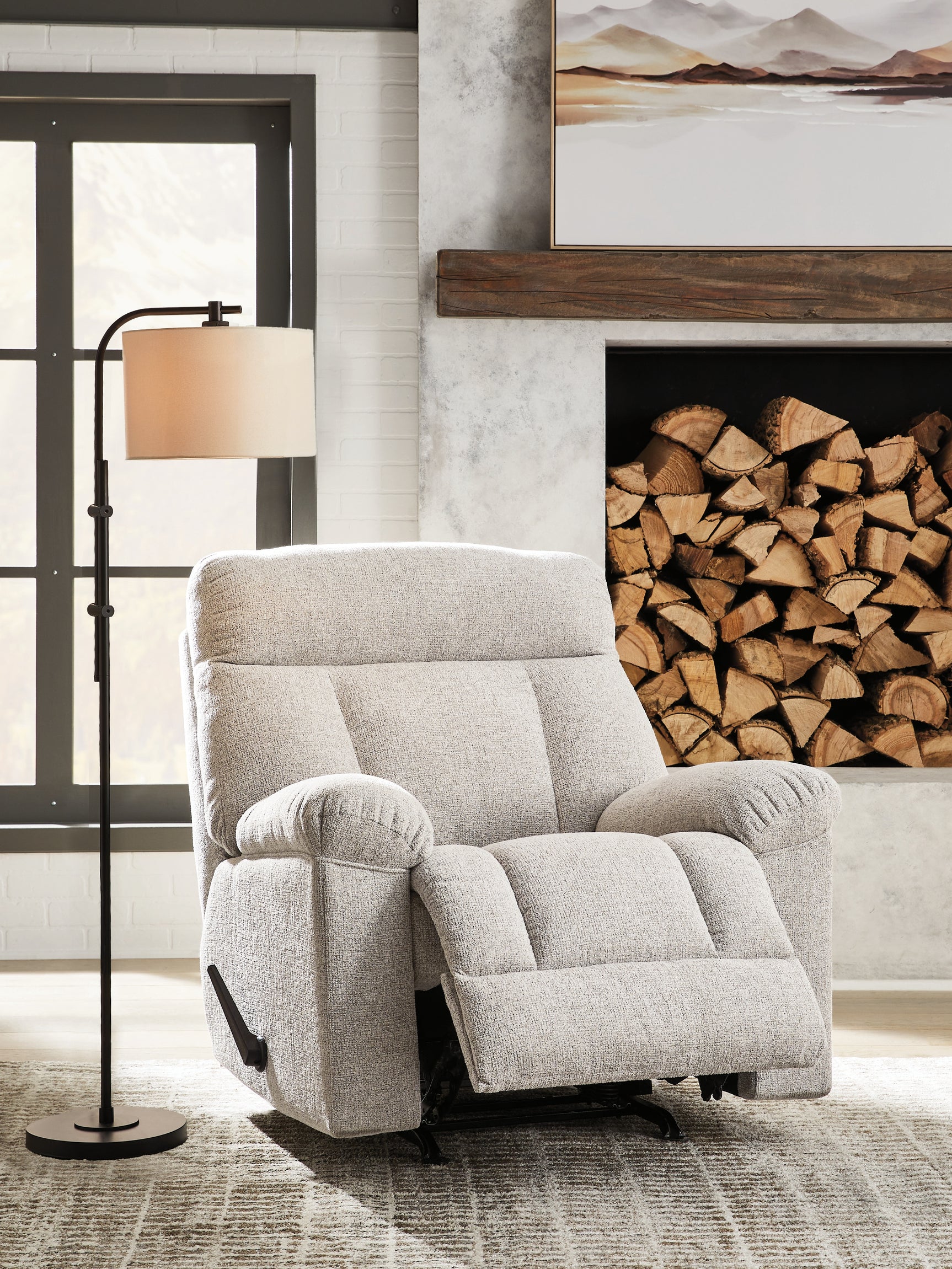 Hoyne Park Cobble Stone Recliner (Online Special Price) - Ornate Home