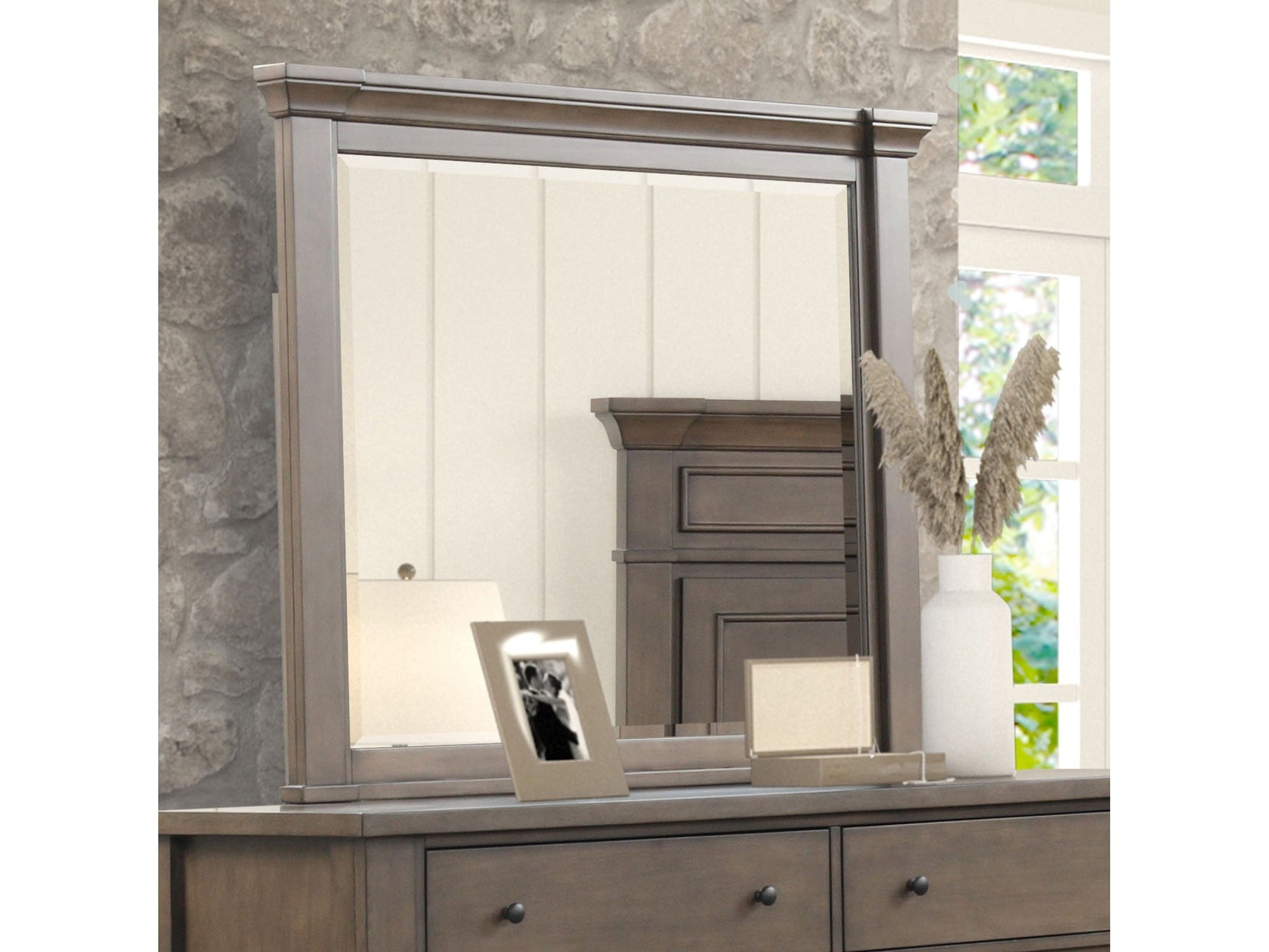 Huddersfield Dark Brown Mirror - Ornate Home