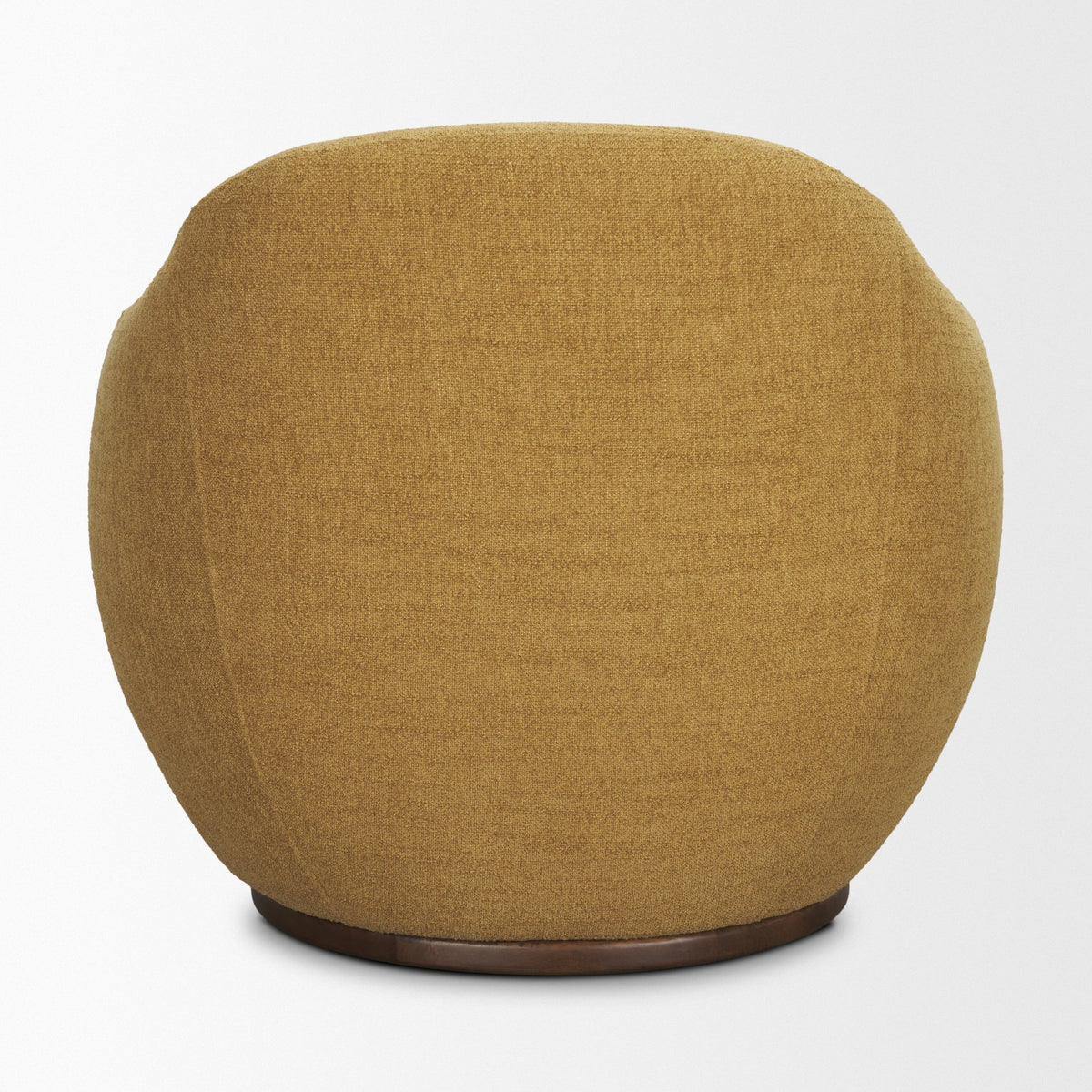 Hudson Mustard Fabric Upholstered Swivel Chair - Ornate Home