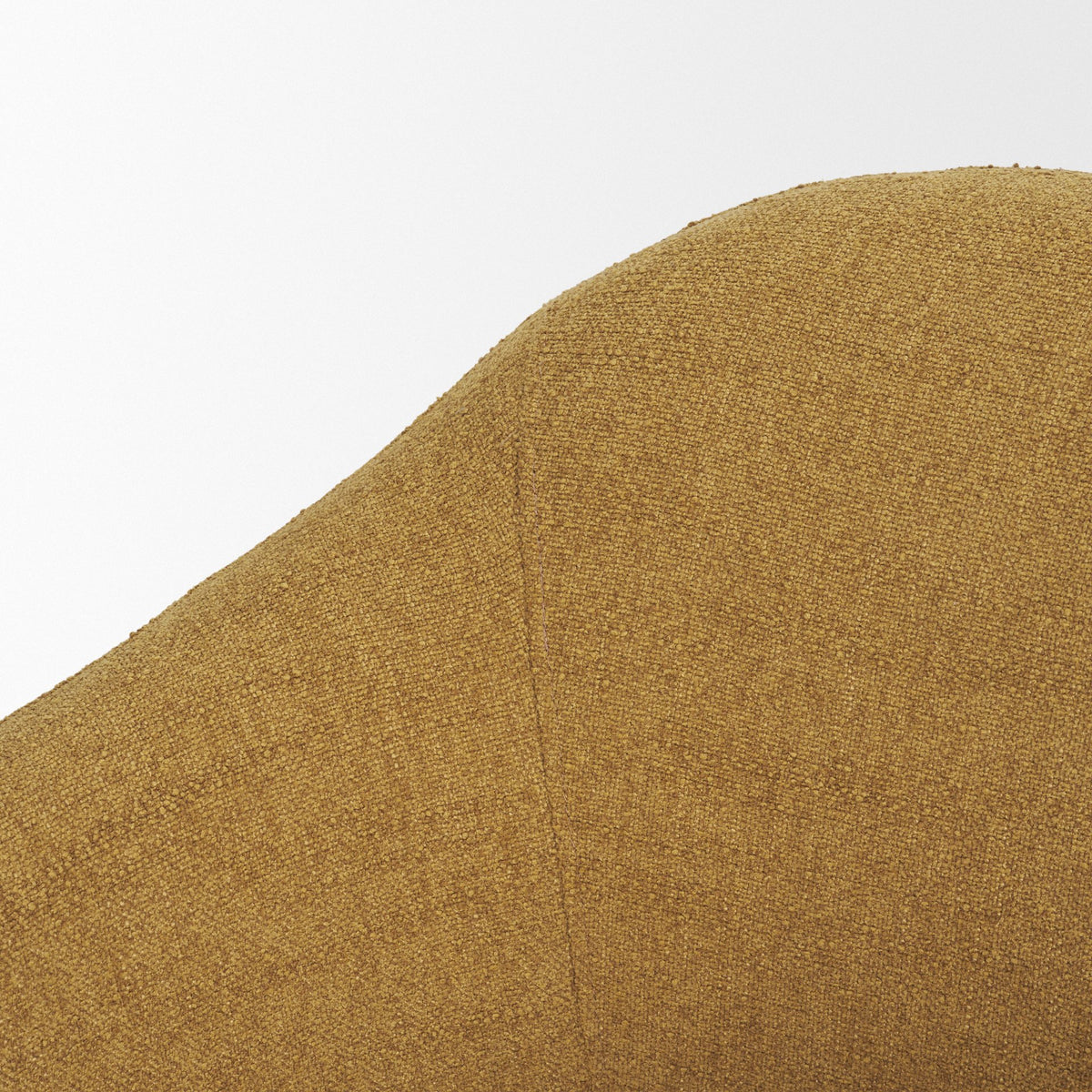 Hudson Mustard Fabric Upholstered Swivel Chair - Ornate Home
