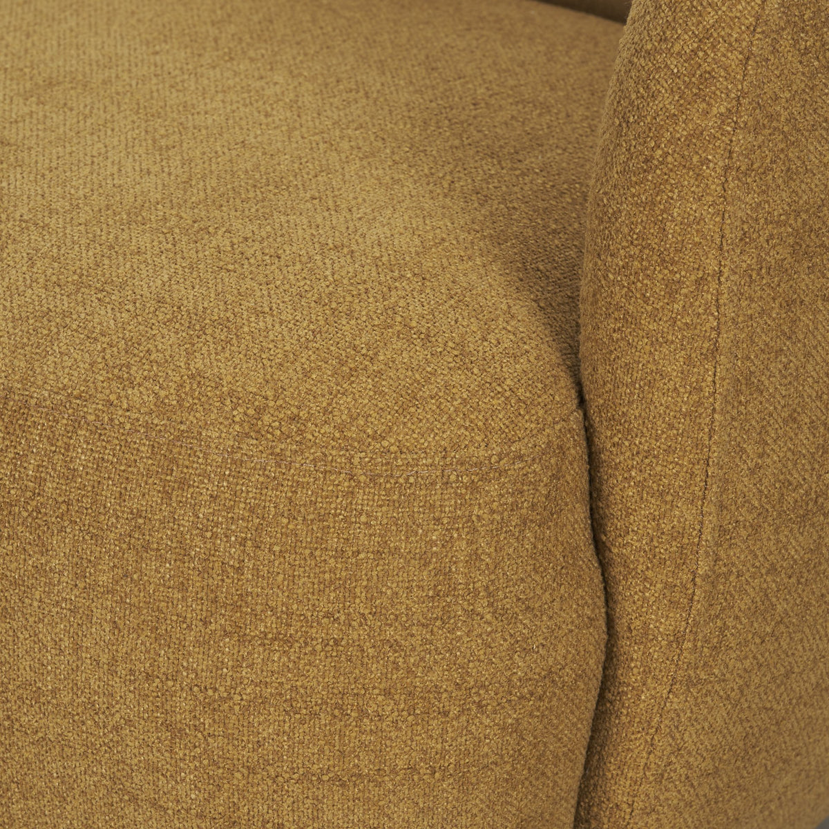 Hudson Mustard Fabric Upholstered Swivel Chair - Ornate Home