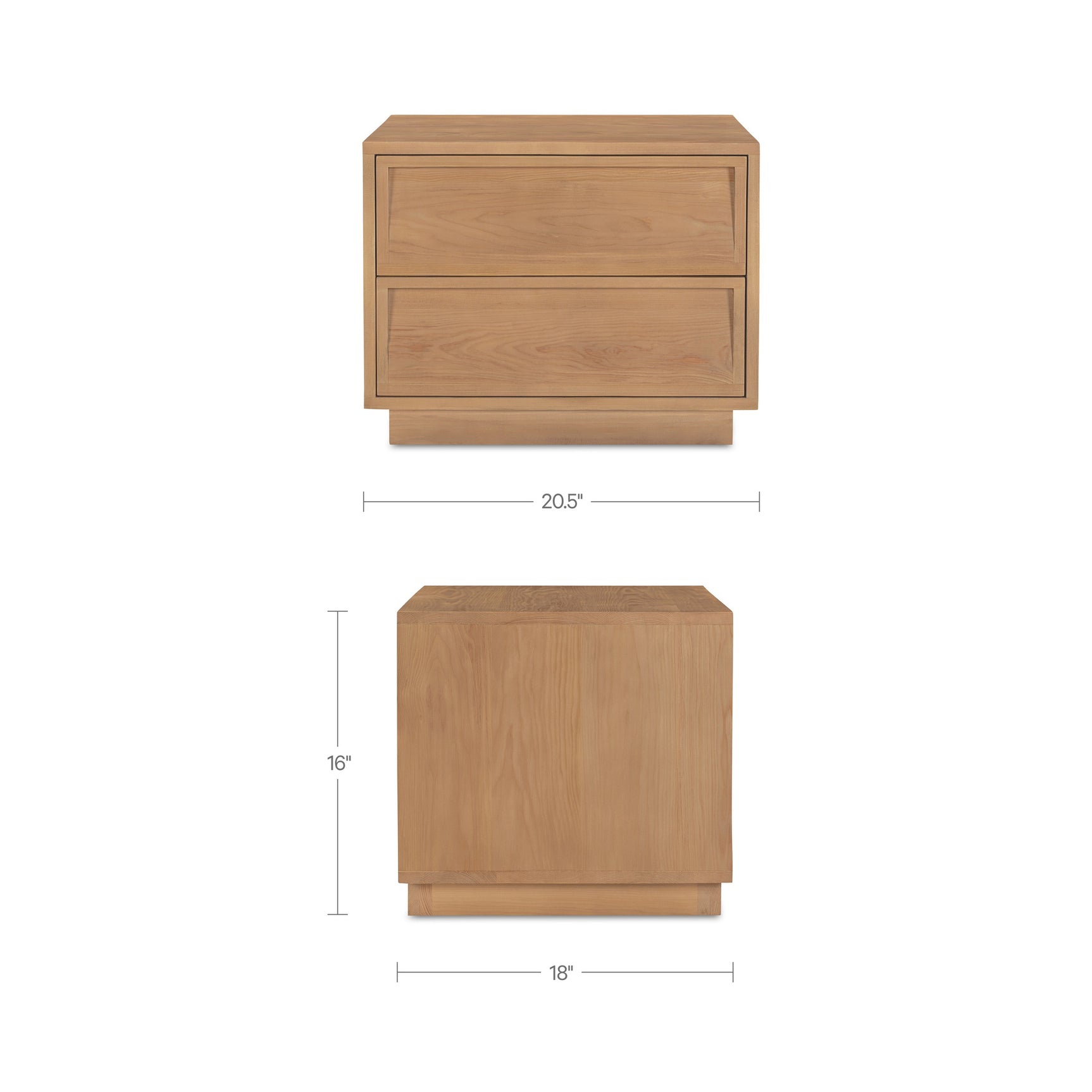 Hudson Natural Nightstand - Ornate Home