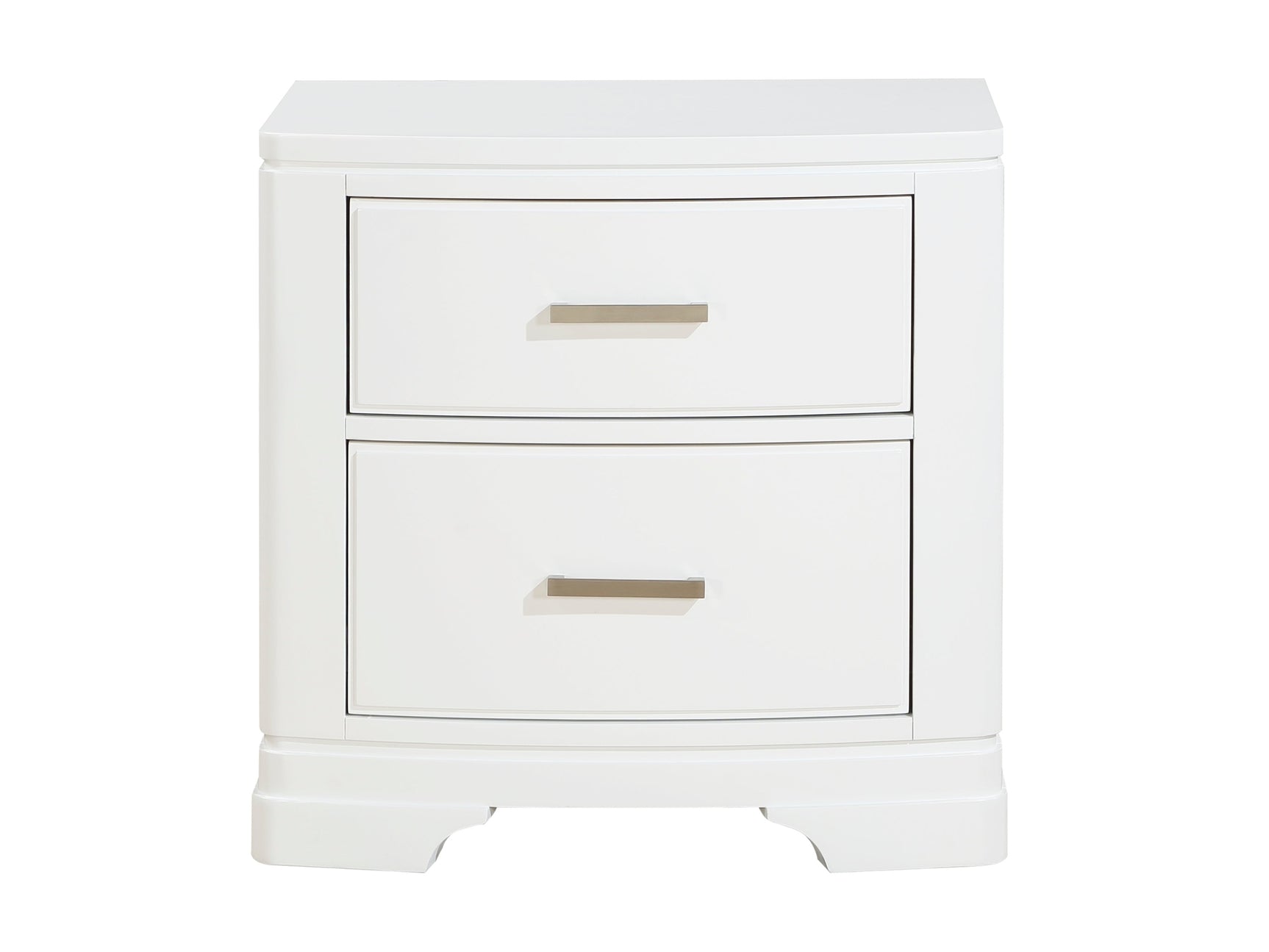 Hudson White Nightstand - Ornate Home