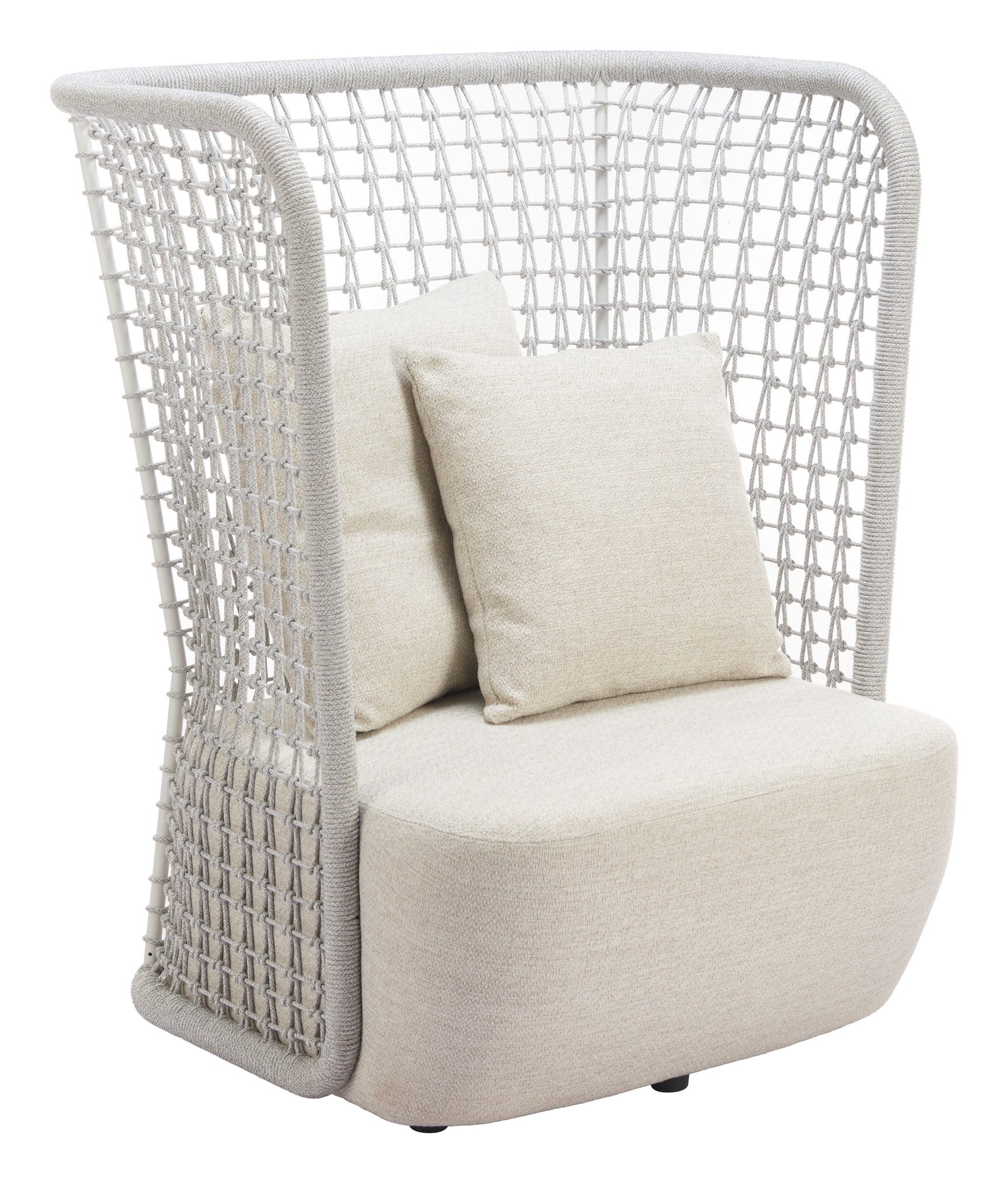 Hudu Beige Accent Chair - Ornate Home