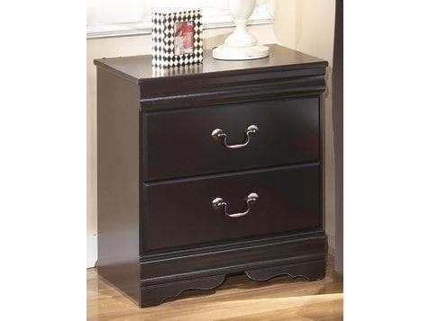 Huey Vineyard Black Nightstand (Online Special Price) - Ornate Home