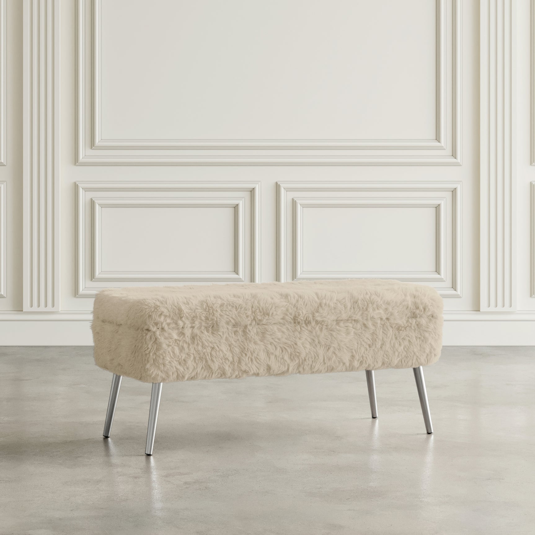 Huggy Sand Storage Bench - Ornate Home