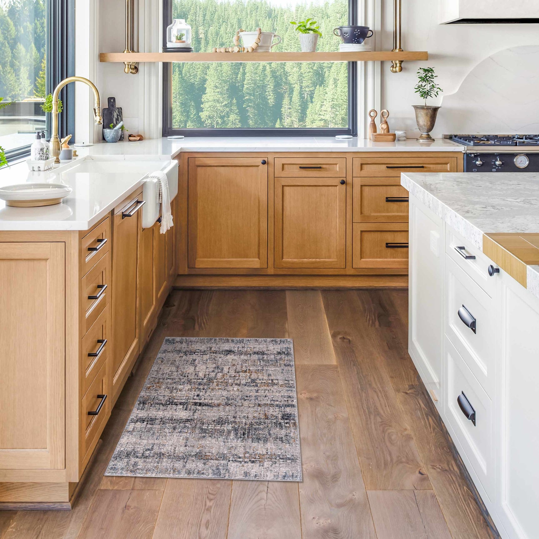 Hughesdale Distorted Lines Luxe Area Rug - Ornate Home