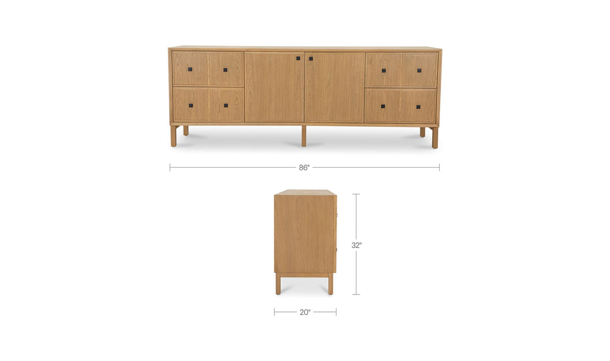 Hugo Natural Sideboard - Ornate Home