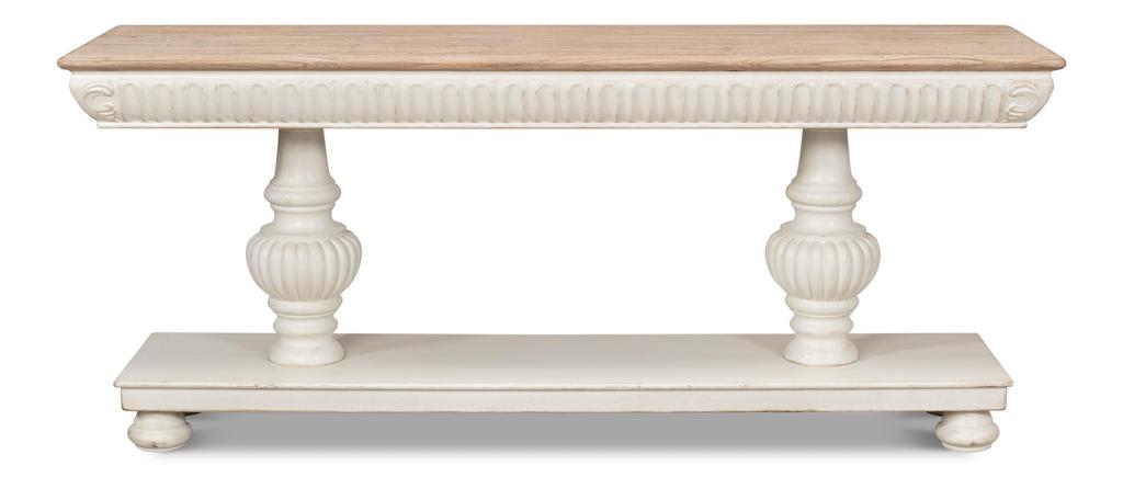Hugo White Console - Ornate Home