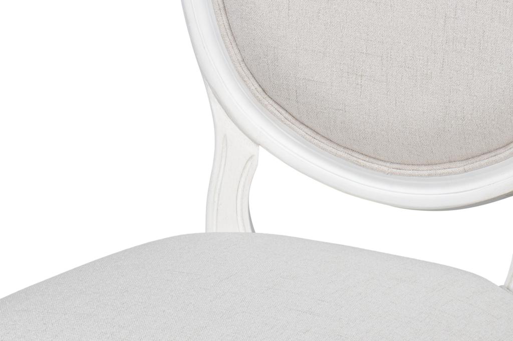 Hugo White Oval Side Chair (Set of 2) - Ornate Home