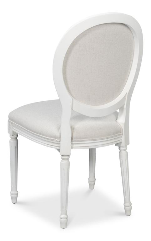Hugo White Oval Side Chair (Set of 2) - Ornate Home
