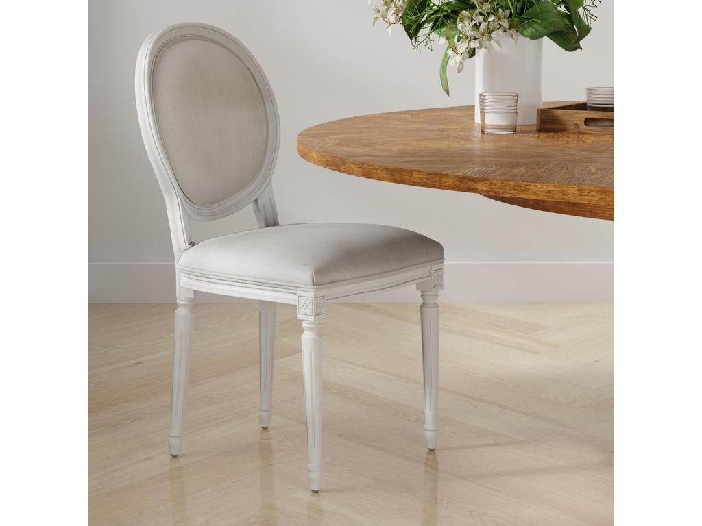 Hugo White Oval Side Chair (Set of 2) - Ornate Home