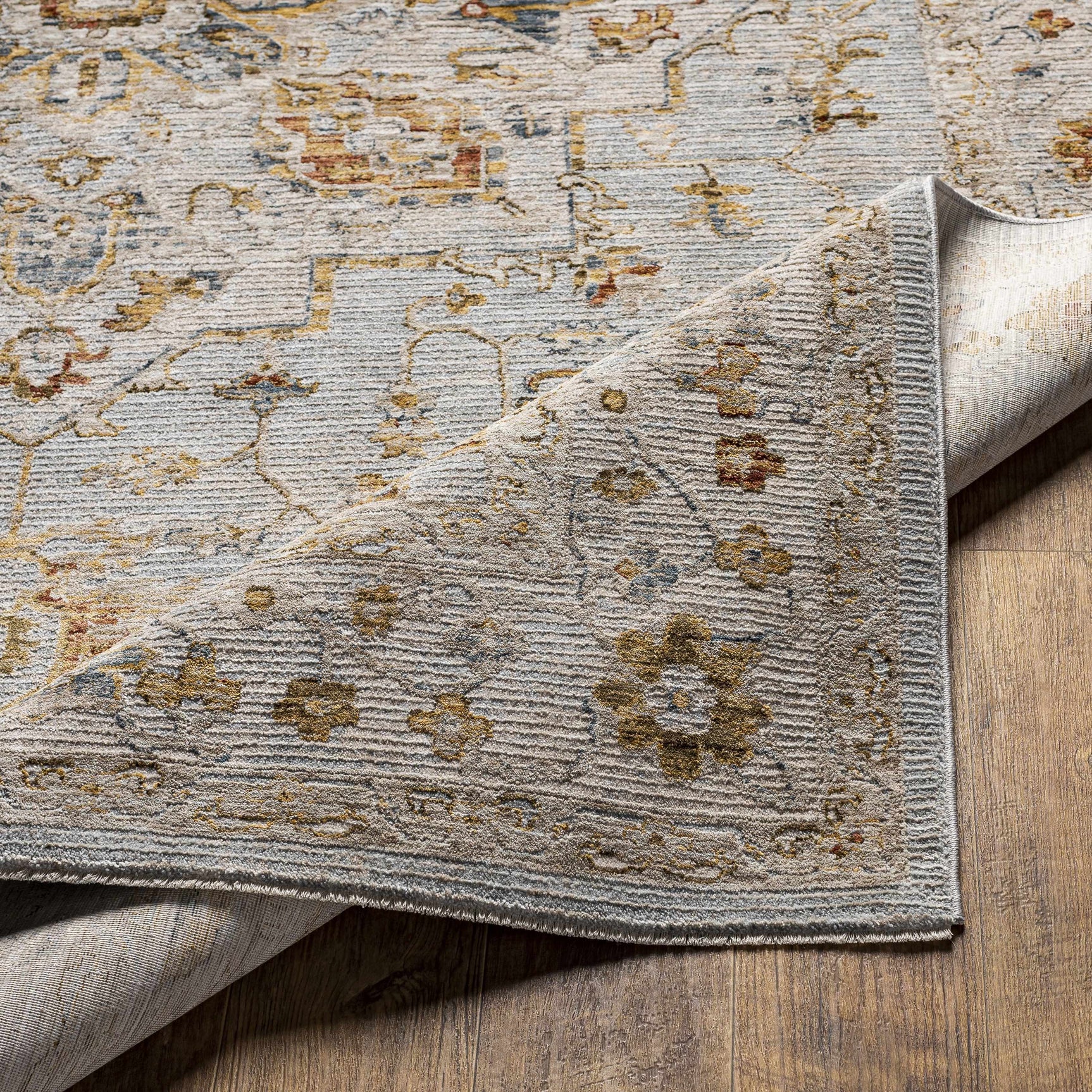 Huguley Floral Cream Luxe Rug - Ornate Home